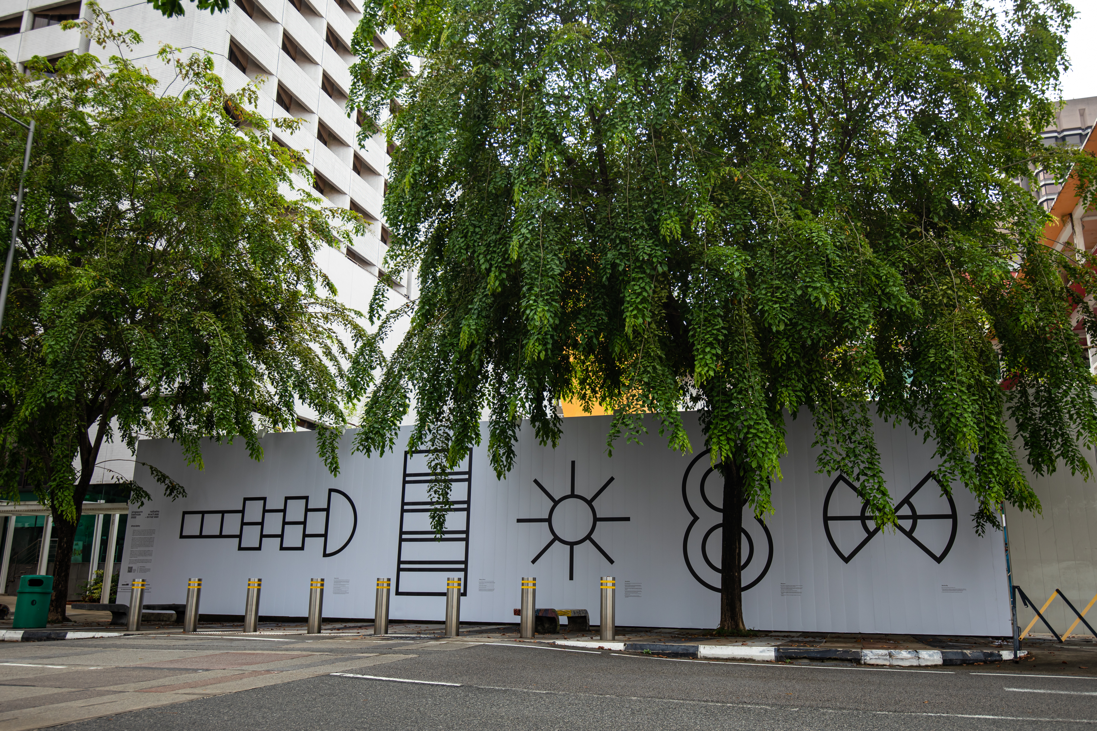 Installation view of Yejin Chos draw2play 2022 as part of Singapore Biennale 2022 named Natasha Image courtesy of Singapore Art Museum
