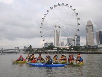 Kayaking in Marina by Singapore Canoe Federation and Sport Singapore