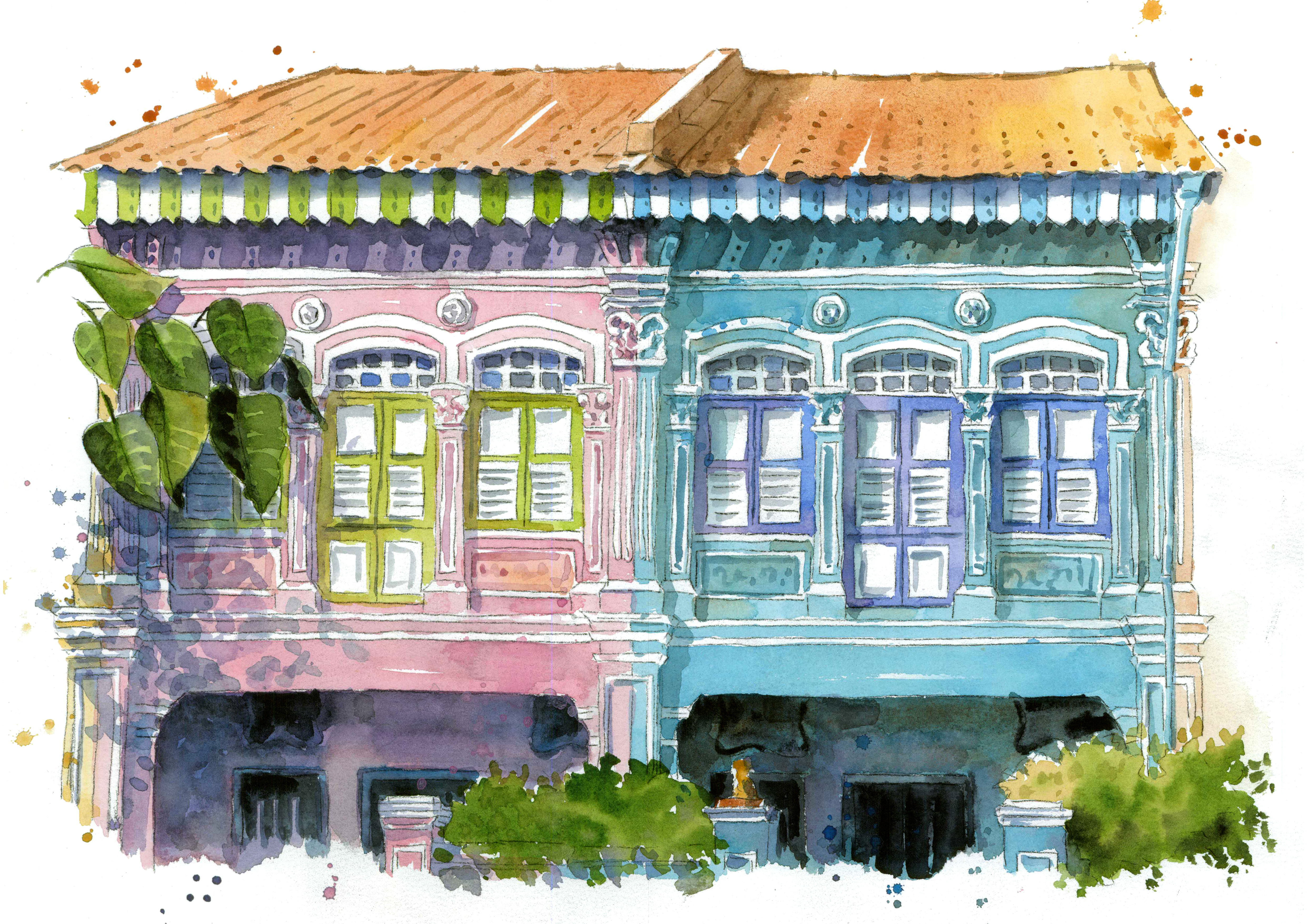 Joo-Chiat-Shophouse-Watercolour-Painting-Workshop